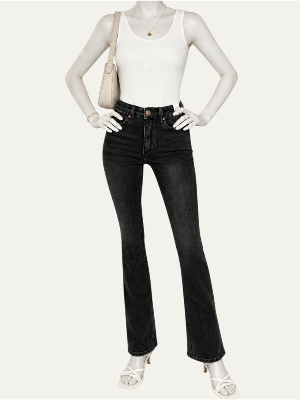 Judy Blue Long Inseam Black High Rise Bootcut Jeans 0/24 NWT